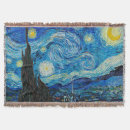 Search for starry night sky blankets Vincent van gogh