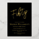 Search for milestone 50th birthday invitations Minimal