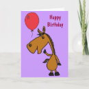 Search for horse cartoon birthday cards Cute