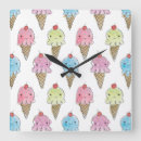 Search for ice cream cones clocks Kawaii