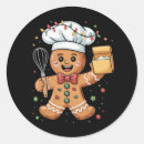 Search for cute gingerbread man stickers Santa