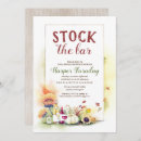 Search for stock the bar bridal shower invitations Rustic