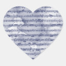 Search for music heart stickers White