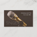 Search for vocalist business cards Performer
