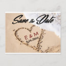 Search for hearts sand save the dates Beach