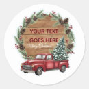Search for antique truck stickers Rustic christmas
