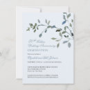 Search for blue anniversary invitations Botanical