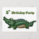 Search for gator birthday invitations Reptile
