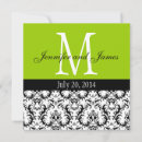 Search for apple green wedding invitations Damask