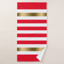 Search for red and white stripes bath towels Pattern