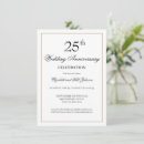 Search for 25th anniversary invitations Gold
