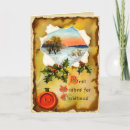 Search for parchment christmas cards Holly