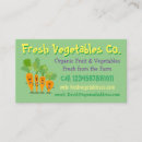 Search for fruit and vegetables business cards Farmers market
