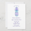 Search for purple pineapple invitations Hawaiian