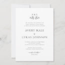 Search for classic formal wedding invitations Minimal