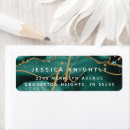 Search for geode return address labels Gold glitter