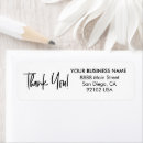 Search for business thank you return address labels Minimalist