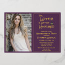 Search for witch hens party invitations Purple
