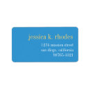Search for blue sky return address labels Stylish