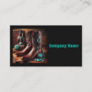Search for cowboy boots business cards Western