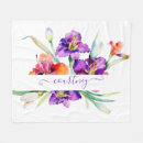 Search for iris throw blankets watercolor