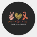 Search for multiple sclerosis cure stickers Peace