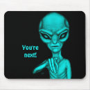 Search for green alien mousepads Sci fi