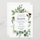 Search for flowers bar bat mitzvah invitations Watercolor