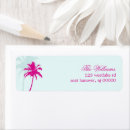 Search for destination wedding return address labels Tropical