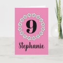 Search for granddaughter 9th birthday cards Girl