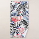 Search for pink flamingo bath towels Jungle