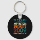 Search for 17 birthday key rings Years