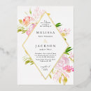 Search for diamond shape wedding invitations Floral