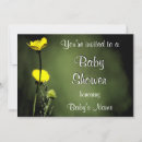 Search for single flower invitations Baby