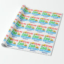 Search for 2nd birthday wrapping paper Colourful