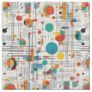 Search for 1950s retro fabric Space age