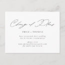 Search for change of plans postcards Postponed