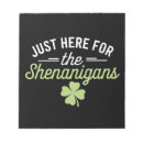 Search for st patricks notepads Shamrock