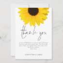 Search for sunflower wedding thank you cards Modern