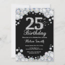 Search for elegant 25th birthday invitations Twenty fifth birthday