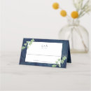 Search for watercolor place cards Navy blue