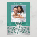 Search for teal and silver wedding invitations Flowers