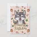 Search for cute wolf cards Pastel