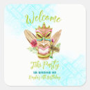 Search for tikis stickers Luau birthday party