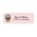 Search for sugar skull return address labels Floral