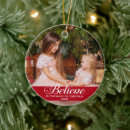 Search for believe christmas tree decorations Family photo