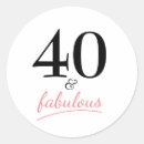 Search for 40 stickers Elegant birthday party