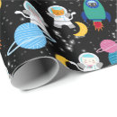 Search for planets wrapping paper astronaut