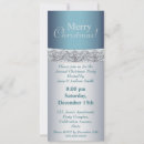 Search for blue and silver christmas invitations White