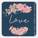 Search for dark blue wedding stickers Elegant